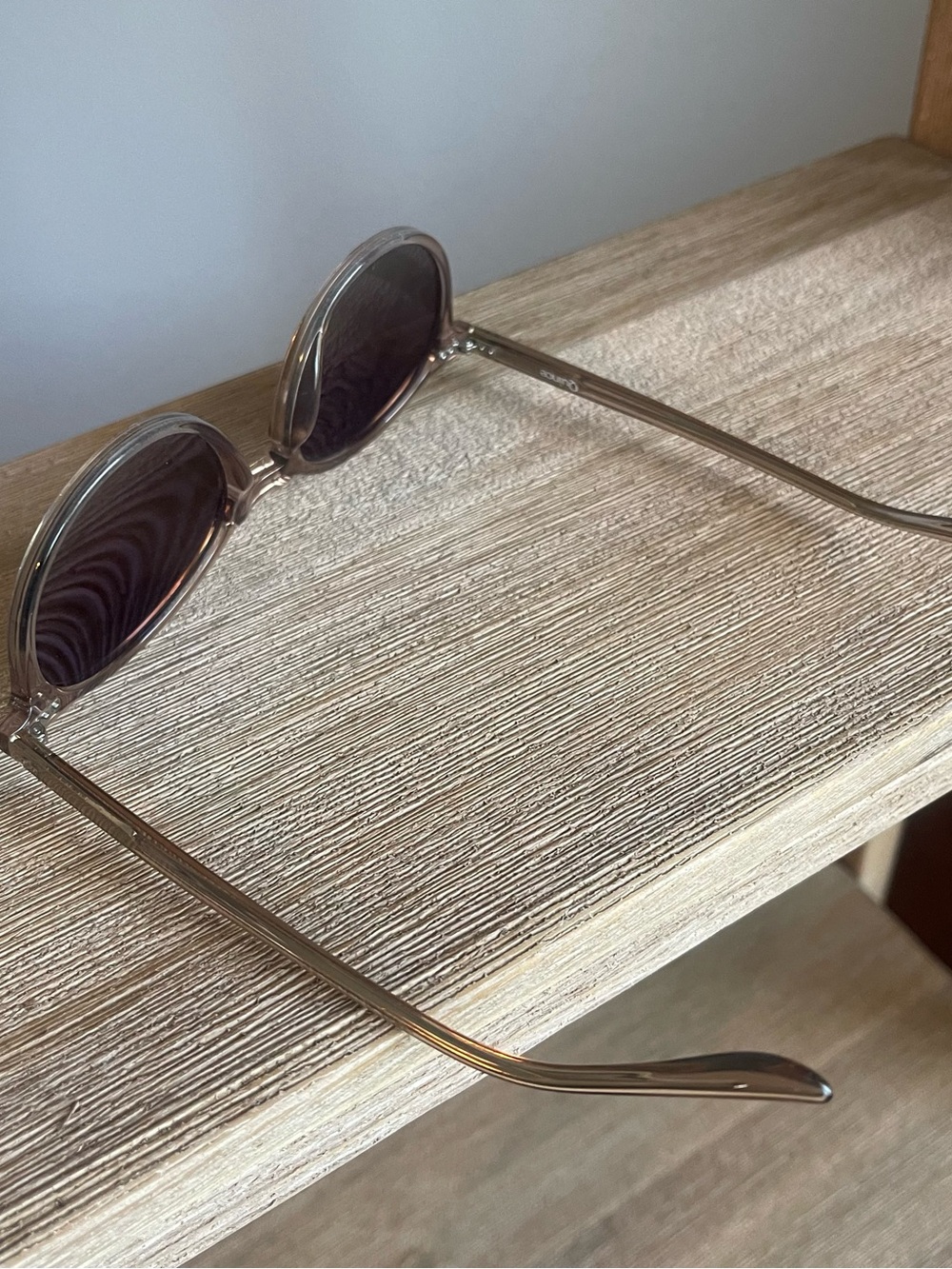 Quince Brixton Polarized Acetate Sunglasses Clear Taupe Brown Lenses Unisex Min - Picture 8 of 12